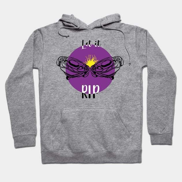 clashing beyblade purple Hoodie by Lins-penseeltje